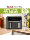 Tefal air fryer Dual Drawer XXL 11L, imported from the UK