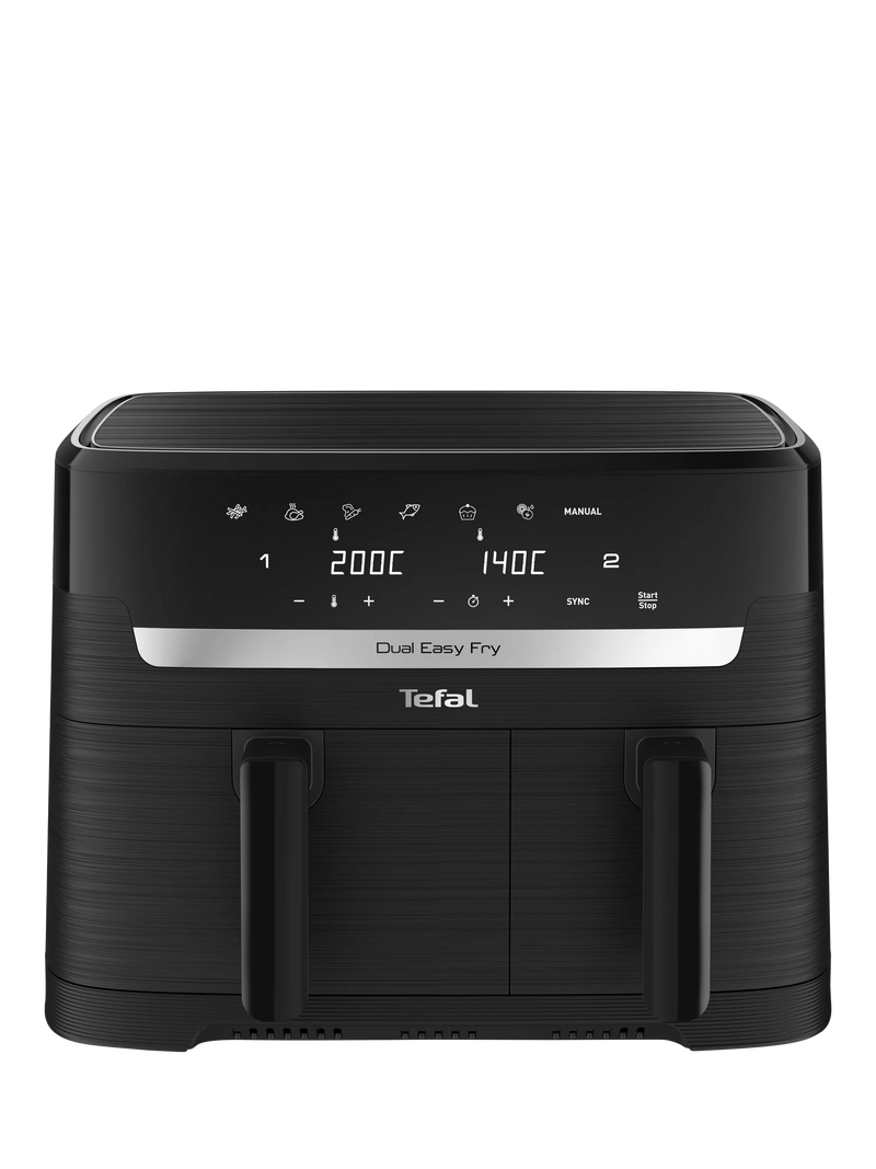Tefal Easy Fry dual drawer air fryer 8.3L black - British product