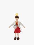 12-Inch Princess Pearl Plush Soft Toy with Crown and Stethoscope
