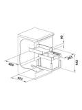 BLANCO under counter pull-out kitchen bin dark grey 30L - British product
