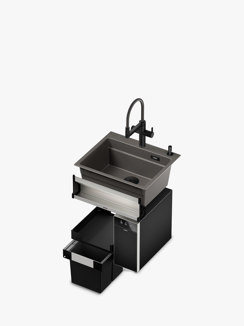 BLANCO under counter pull-out kitchen bin dark grey 30L - British product
