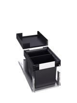 John Lewis BLANCO SELECT II 40/2 Under Counter Pull-Out Kitchen Bin, Dark Grey, 2 x 26L- Buy online at McGrocer