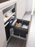 BLANCO under counter pull-out kitchen bin dark grey 2x26L - British product