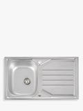 Abode Mikro inset kitchen sink and drainer stainless steel - British product