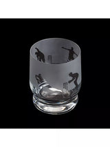 Dartington Crystal Aspect Cricket Etched Glass Tumbler Clear Glass Tumbler 350ml