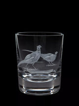 John Lewis Dartington Crystal Pheasant Hand Engraved Whisky Tumbler, 300ml, Clear- Buy online at McGrocer