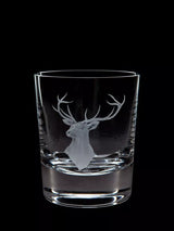 John Lewis Hand-Engraved Glass Tumbler with Red Stag Design 300ml- Buy online at McGrocer