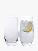 John Lewis Dartington Crystal Wine & Bar Highball Glass Clear Highball Drinking Glasses Set of 2, 450ml- Buy online at McGrocer