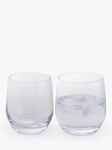 John Lewis Dartington Crystal Clear Wine & Bar Tumbler Glass Set of 2, 370ml- Buy online at McGrocer