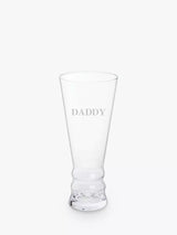 John Lewis Dartington Crystal Brew Craft Daddy Engraved Pilsner Lager Beer Glass 500ml- Buy online at McGrocer