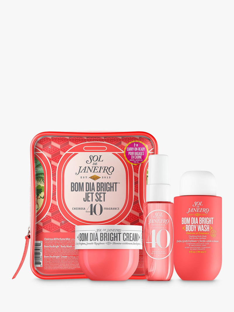 Sol de Janeiro brightening bodycare gift set with travel-size minis (British brand)