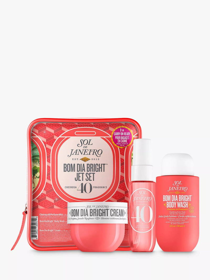 Sol de Janeiro brightening bodycare gift set with travel-size minis (British brand)