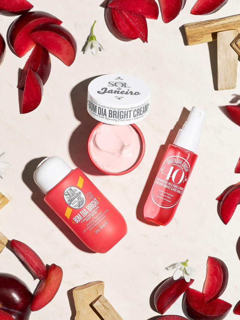 Sol de Janeiro brightening bodycare gift set with travel-size minis (British brand)