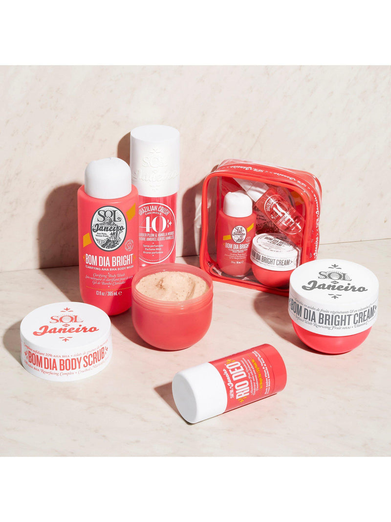 Sol de Janeiro brightening bodycare gift set with travel-size minis (British brand)