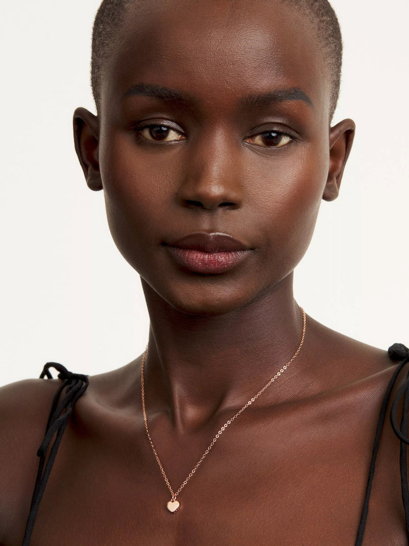 Ted Baker Hara Tiny Heart Pendant Necklace - Rose Gold
