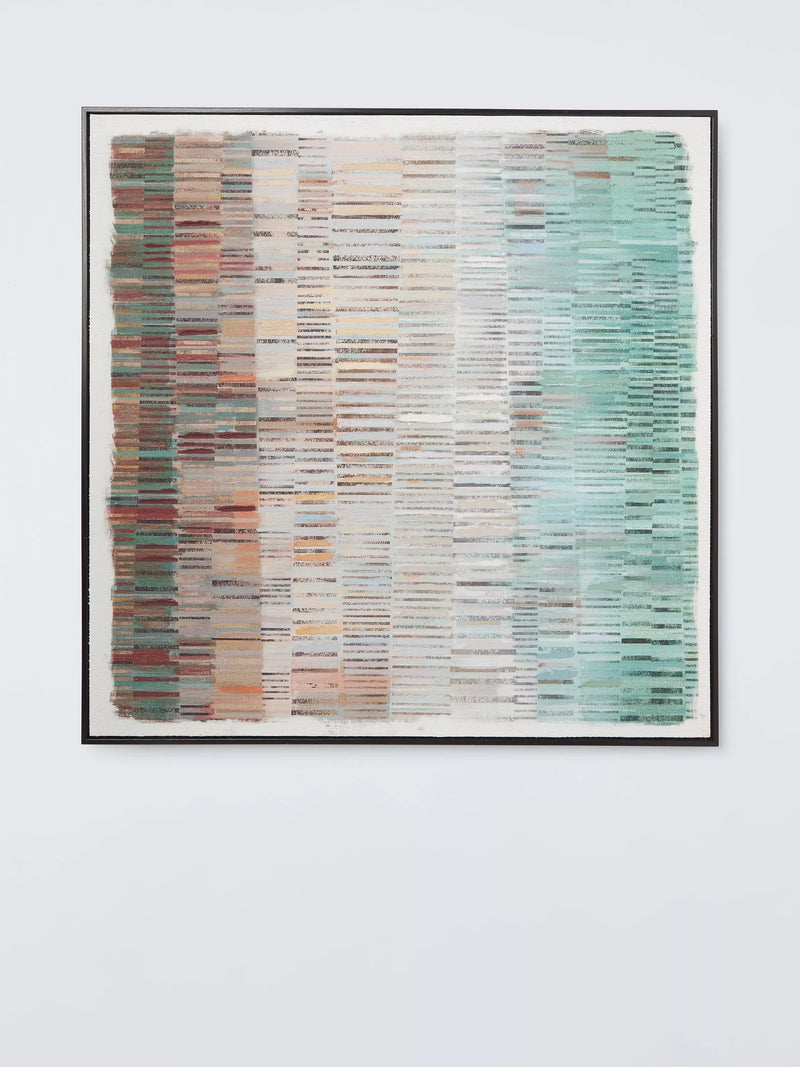 Toile imprimée encadrée texturée 'Commitment' de John Lewis, 100 x 100 cm, Multi
