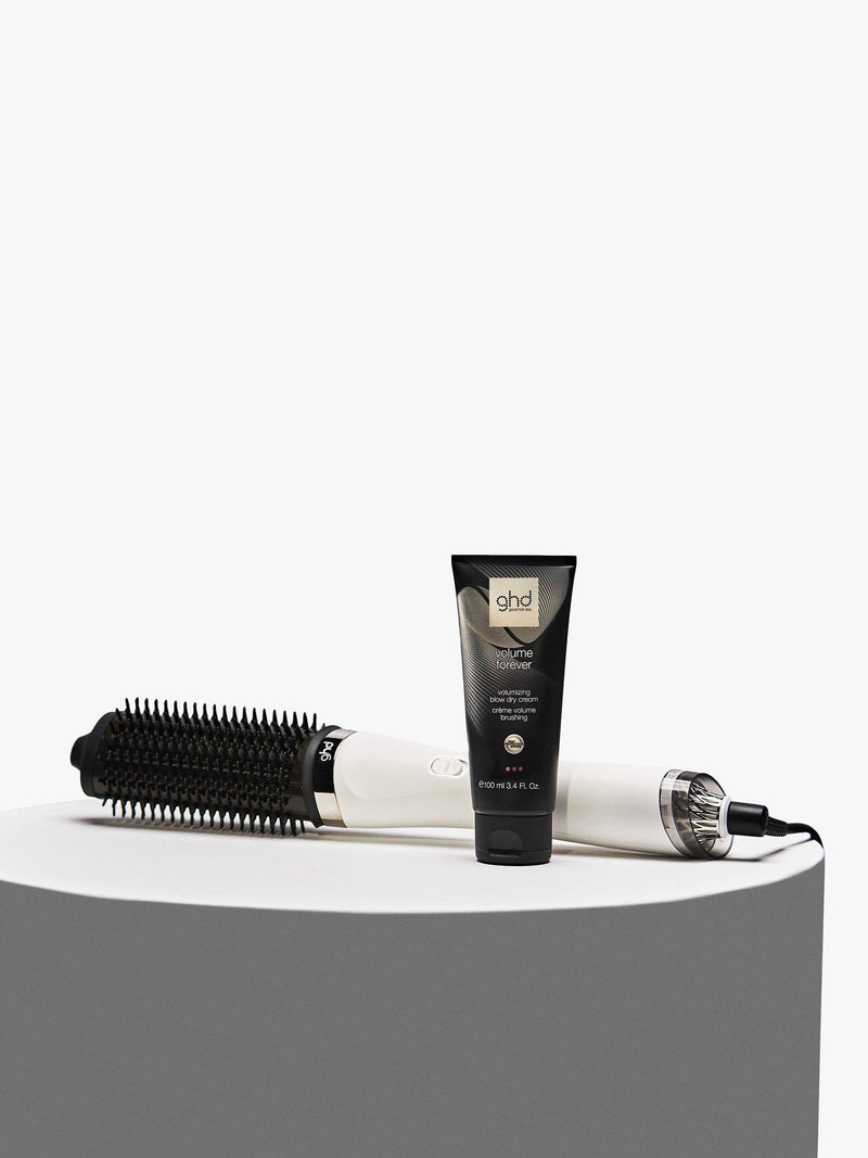 ghd Duet Blowdry hair dryer brush white, imported from the UK
