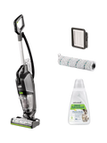 BISSELL CrossWave HydroSteam Pet Select vacuum cleaner in black, silver, and lime - British product