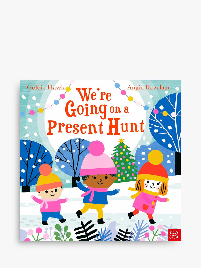 Nosy Crow We're Going On A Present Hunt Christmas paperback book 26.6cm width, imported from the UK