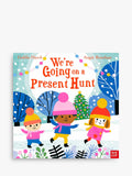 Nosy Crow We're Going On A Present Hunt Christmas paperback book 26.6cm width, imported from the UK