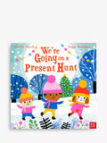 Nosy Crow We're Going On A Present Hunt Christmas paperback book 26.6cm width, imported from the UK
