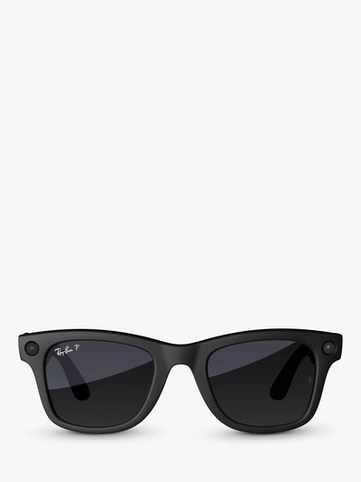 John Lewis Ray-Ban Meta Wayfarer Smart Glasses, Matte Black, Polarized Gradient Graphite Lens- Buy online at McGrocer