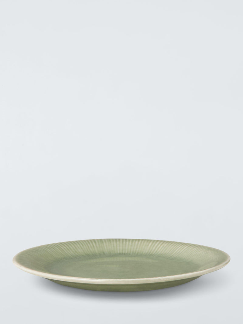 John Lewis Leckford stoneware salad plate 22cm green (British brand)