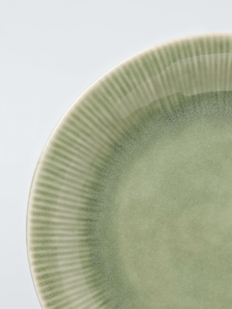 John Lewis Leckford stoneware salad plate 22cm green (British brand)