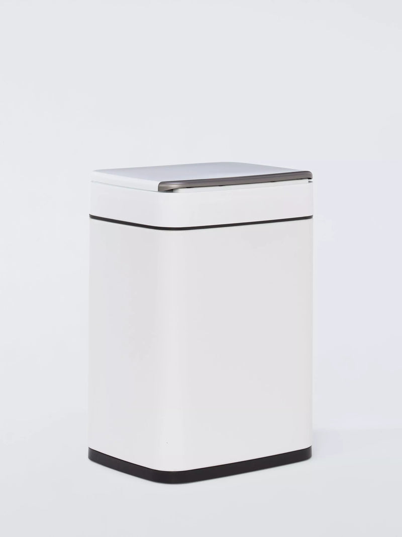 John Lewis rectangular touch bin 6L white, UK version