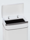 John Lewis rectangular touch bin 6L white, UK version