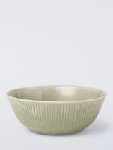 John Lewis John Lewis Leckford Stoneware Cereal Bowl, 16cm, Green- Buy online at McGrocer