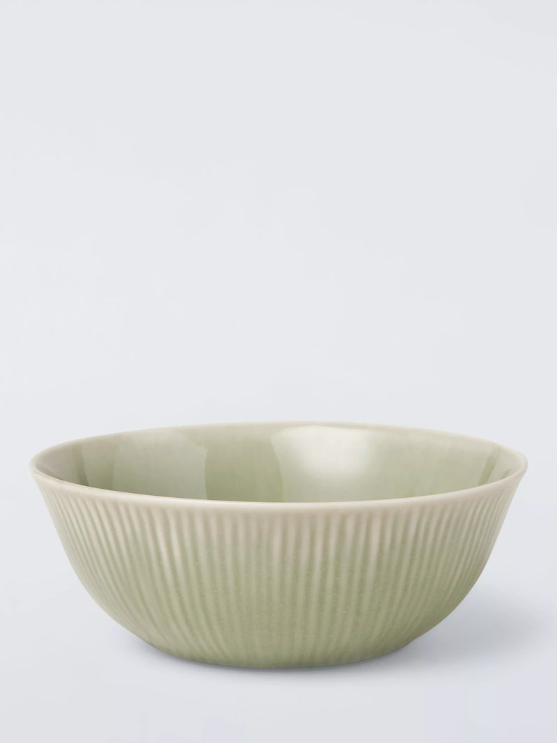 John Lewis Leckford green cereal bowl 16cm, imported from the UK
