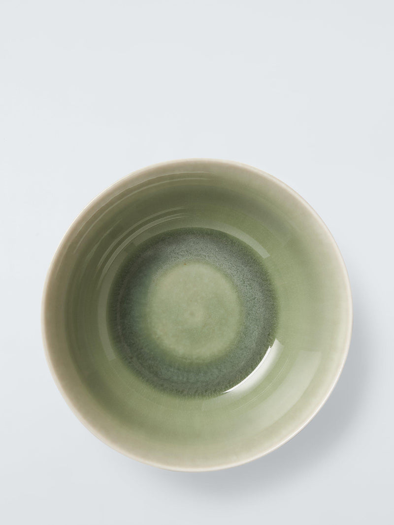 John Lewis Leckford green cereal bowl 16cm, imported from the UK