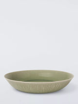 John Lewis John Lewis Leckford Stoneware Pasta Bowl, 22cm, Green- Buy online at McGrocer