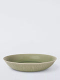 John Lewis Leckford stoneware pasta bowl 22cm green - British product