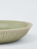 John Lewis Leckford stoneware pasta bowl 22cm green - British product