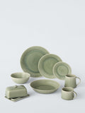 John Lewis Leckford stoneware pasta bowl 22cm green - British product