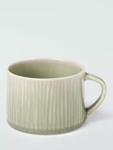 John Lewis John Lewis Leckford Stoneware Mug (Pack of 2) 240ml Green- Buy online at McGrocer