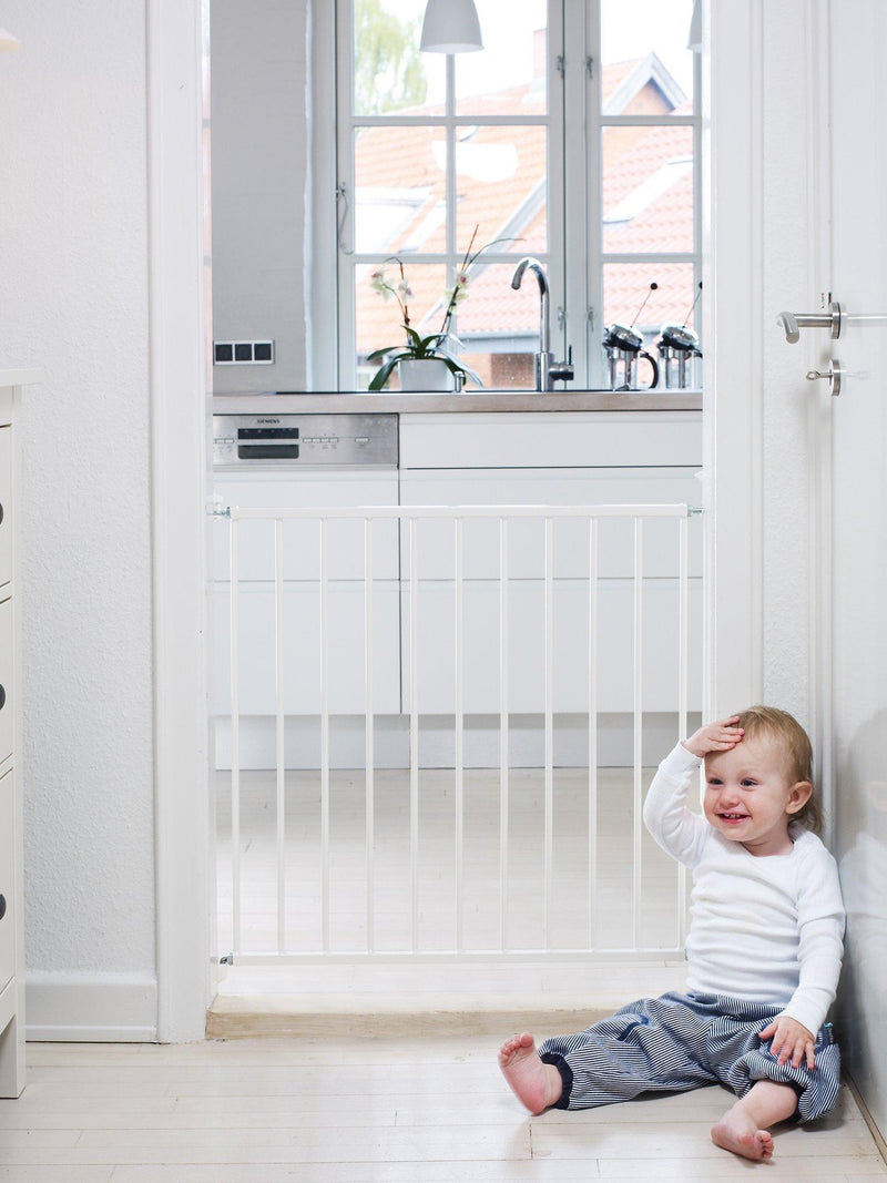 BabyDan No Trip Wall-Mounted Single Panel Safety Gate White 72-78.5cm - British product
