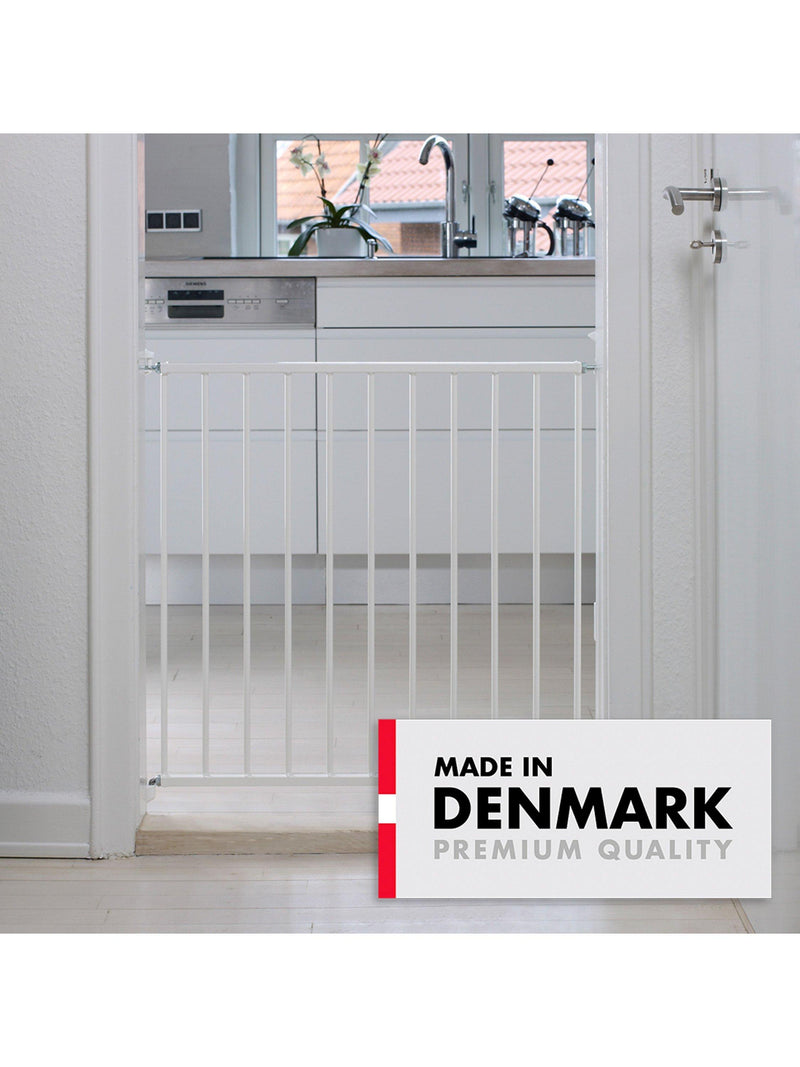 BabyDan No Trip Wall-Mounted Single Panel Safety Gate White 72-78.5cm - British product