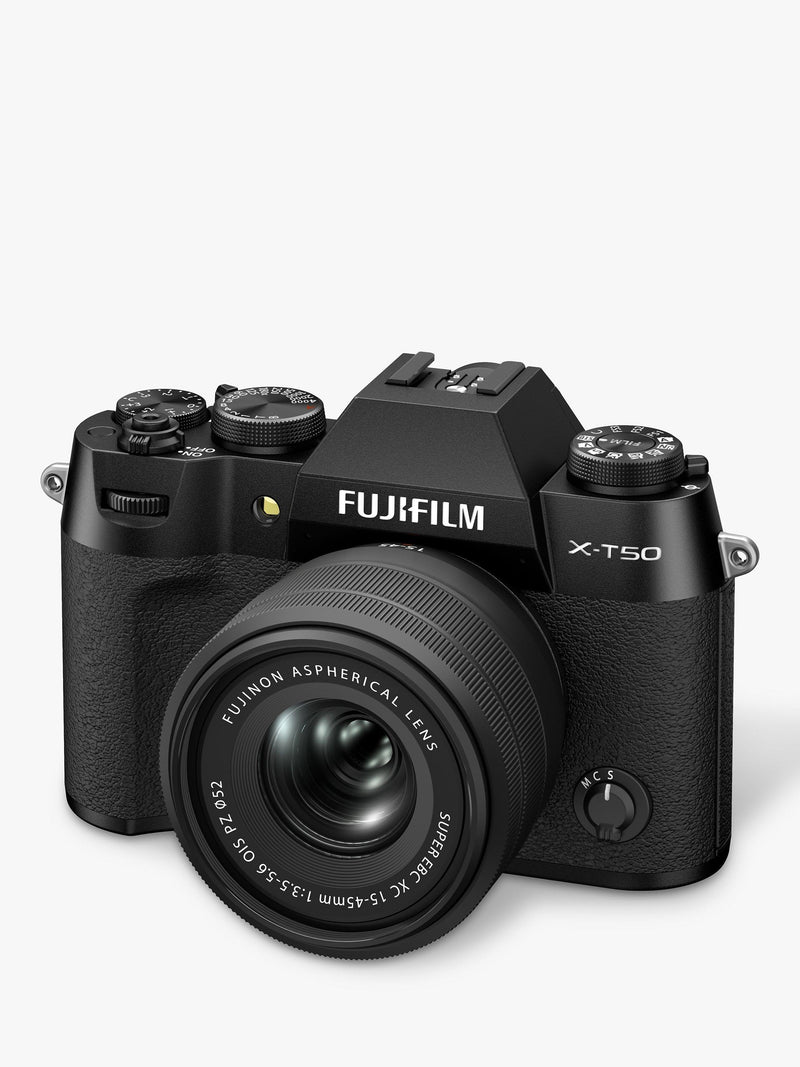 Fujifilm X-T50 mirrorless camera with 15-45mm lens, UK version