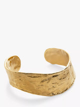 John Lewis Monica Vinader Capri Hammered Cuff Gold Bracelet- Buy online at McGrocer