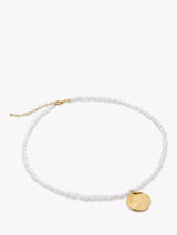 John Lewis Monica Vinader Capri Gold Vermeil Mini Pearl Necklace- Buy online at McGrocer