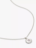 Monica Vinader Birthstone Round Pendant Necklace