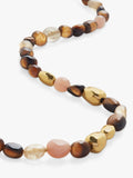 Monica Vinader Tiger's Eye beaded necklace 46cm, UK version