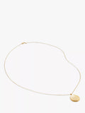 Monica Vinader gold locket necklace (British brand)