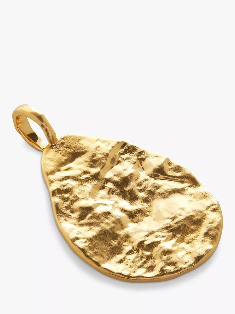 Monica Vinader gold vermeil teardrop pendant charm H1.7cm - British product