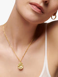 Monica Vinader gold vermeil teardrop pendant charm H1.7cm - British product