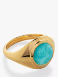 Monica Vinader Eclipse Signet Ring Gold