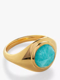 Monica Vinader Eclipse Signet Ring Gold